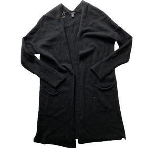 black 100% cashmere cardigan by saks fifth avenue, size small
